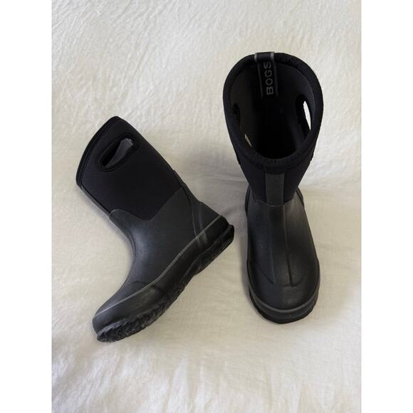 Bogs Other - Bogs | Unisex Youth SZ 1 | Original Pull On Black Neoprene Rain Snow Play Boots